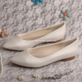 Bridal Flats Ivory Pointed Toe